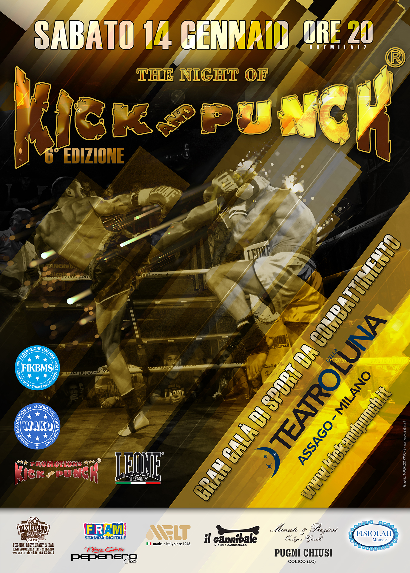 poster the night of kick and punch