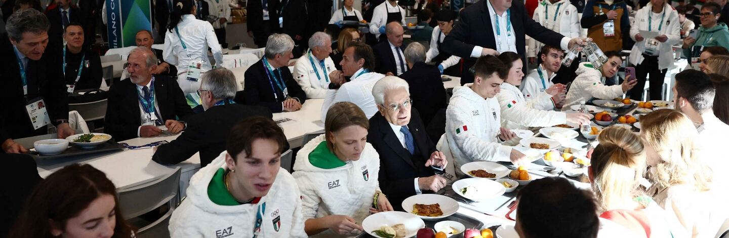 cucina italiana villaggio olimpico milano cortina mattarella zon