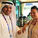 Mr Mazen Al Ansari With Sharon Yang Head Of Protocol Of Usa Pavilion mr-mazen-al-ansari-with-sharon-yang-head-of-protocol-of-usa-pavilion