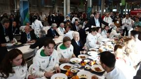 cucina italiana villaggio olimpico milano cortina mattarella zon