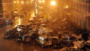 macchine alluvione genova sera