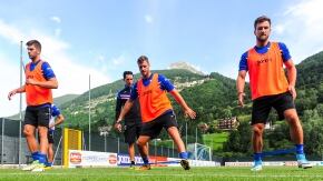 sampdoria primi giorni di allenamento a pontedilegno tonale
