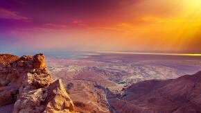 sunrise at masada x