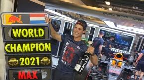 max verstappen festeggia con ferrari trento la vittoria del campionato mondiale di formula copertina