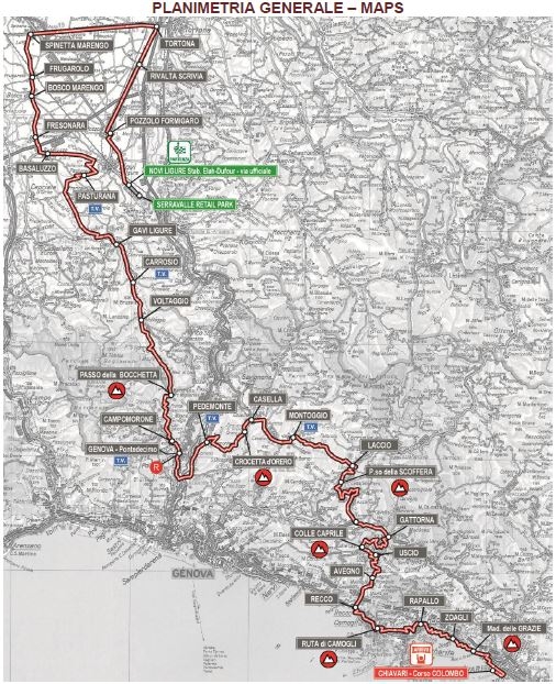 Planimetria Giro dell'Appennino 2016