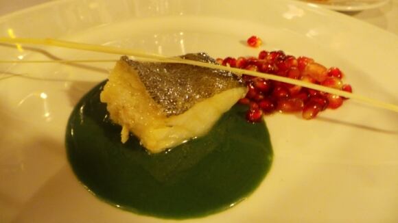 X Lingotto di merluzzo confit con crema di catalogna e melograno