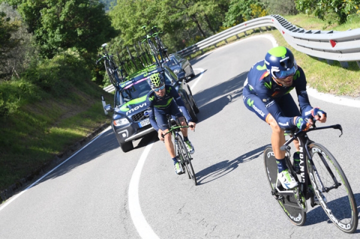 Allenamento Movistar Cronometro del Chianti Classico