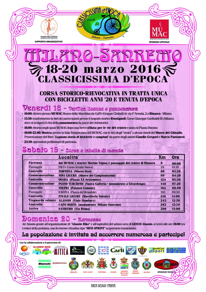 Locandina Classicissima X Classicissima d'Epoca