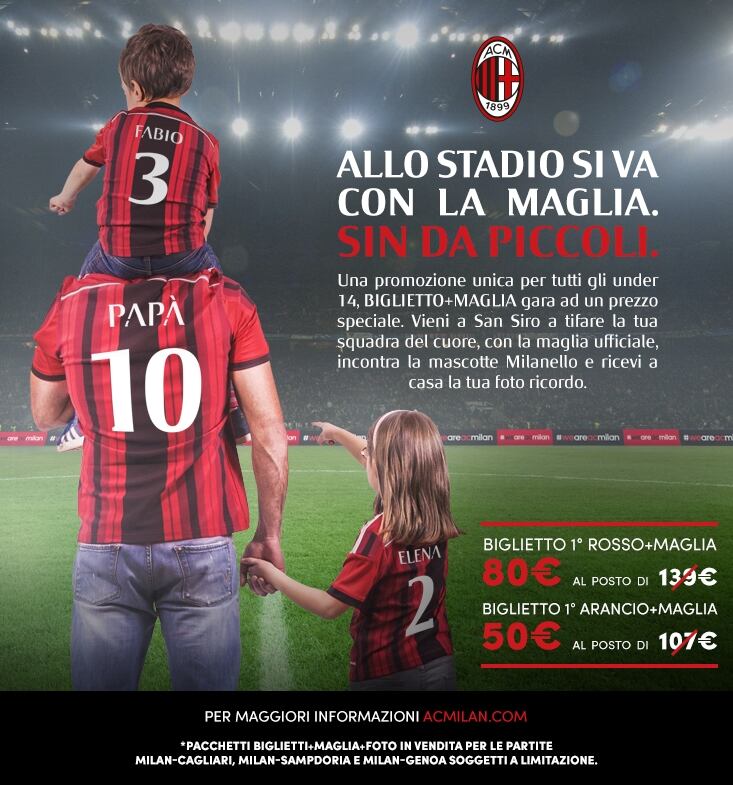 Acm Maglia Dem Final Festa del papà rossonera