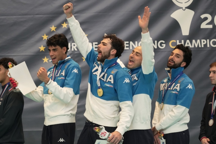 Lpg Media Italia fioretto a squadre campione d'europa