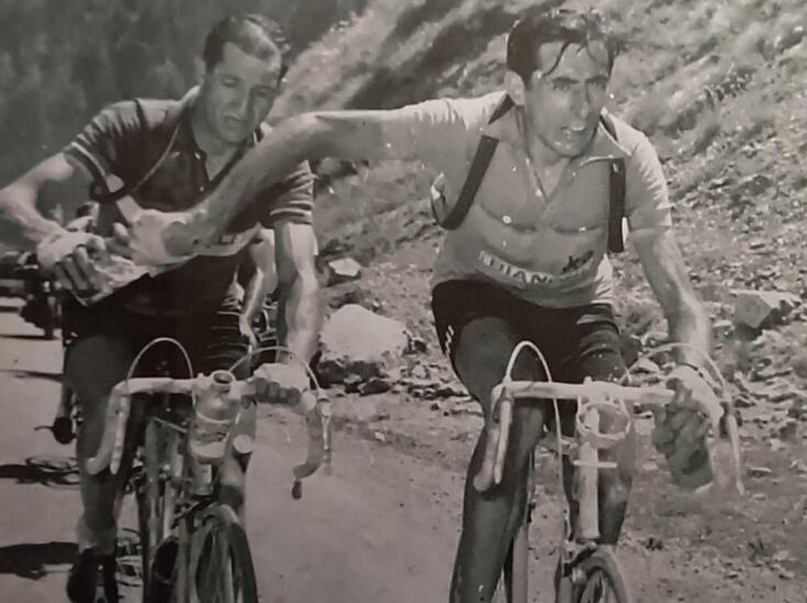 coppi e bartali borraccia