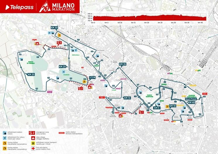 la mappa del percorso
