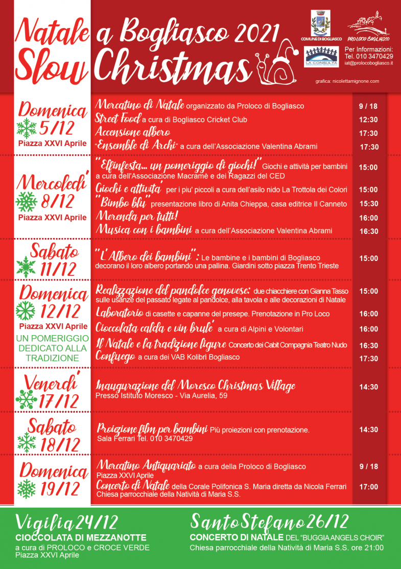 Bogliasco Slow Christmas A Bogliasco bogliasco slow christmas a bogliasco
