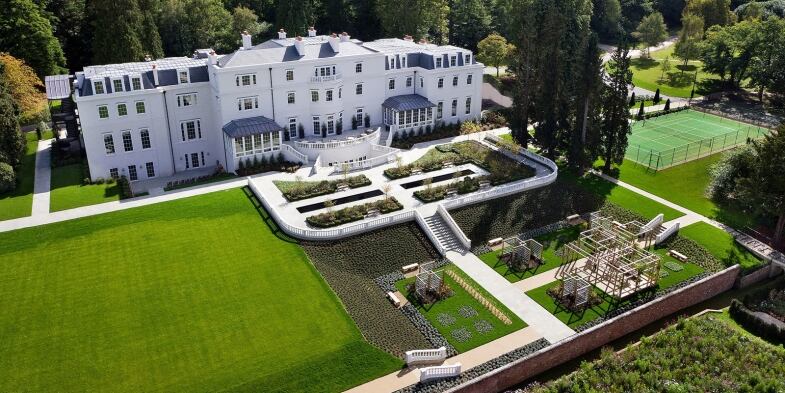 coworth park ascot aerial royalwedding