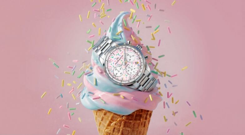 Norqain Freedom Chrono Enjoy Life &ldquo;Sprinkles&rdquo; pink ambient