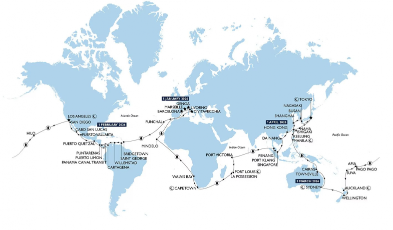 Itinerario World Cruise itinerario world cruise