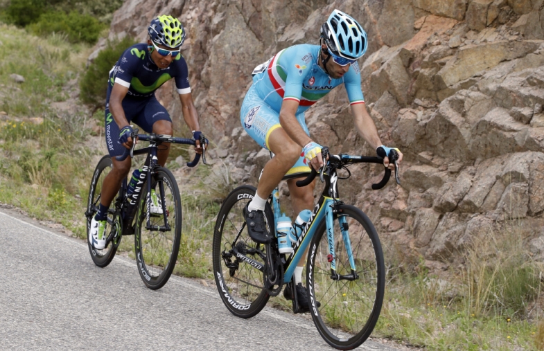Tour de San Luis 2016 - 3a tappa Potrero de Los Funes - La Punta, 131.00 km - 19/01/2016 - Nairo Quintana (Movistar) - Vincenzo Nibali (Astana) - foto Roberto Bettini/BettiniPhoto©2016