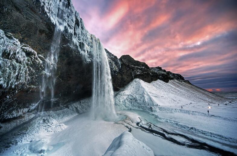 seljalandsfoss sunset traumlichtfabrik