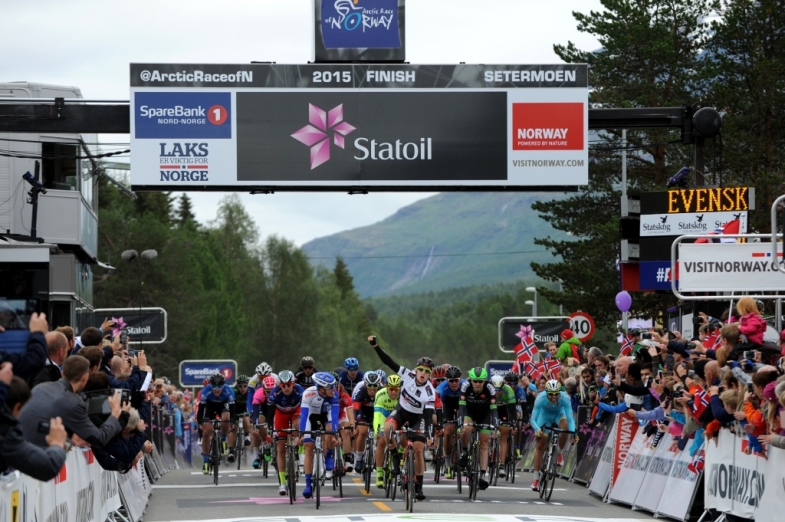 Arctic Race Of Norway 2015 - 14/08/2015 - Stage 2 - Evenskjer - Setermoen -  BENNETT Sam (Team Bora Argon ) wins the stage 2