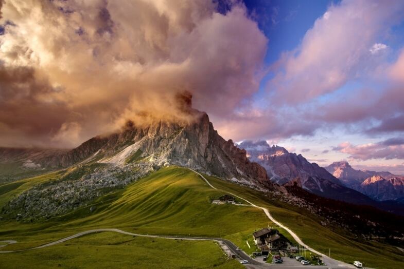 Lorenzon Paolo Tramonto Al Passo Giau X Tappa 14 Giro 2016