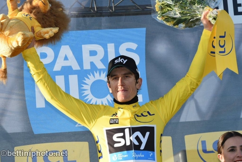 Bettiniphoto Px X Parigi Nizza 2016 - 6a tappa Nice - La Madone dÕUtelle 177 km - 12/03/2016 - Geraint Thomas (Team Sky) - foto Graham Watson/BettiniPhoto©2016