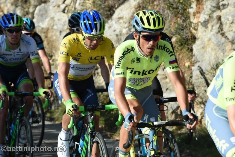 Bettiniphoto Px X Parigi Nizza 2016 - 6a tappa Nice - La Madone dÕUtelle 177 km - 12/03/2016 - Alberto Contador (Tinkoff) - foto Graham Watson/BettiniPhoto©2016