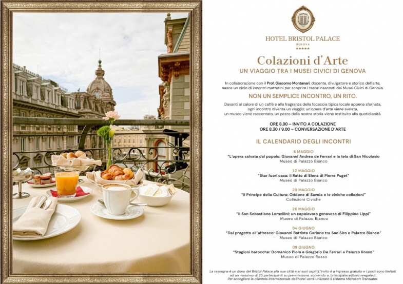 colazioni d arte hotel bristol genova