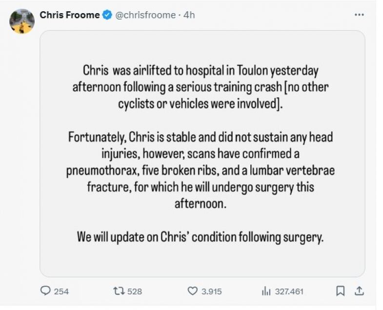 Post Di Froome post di froome