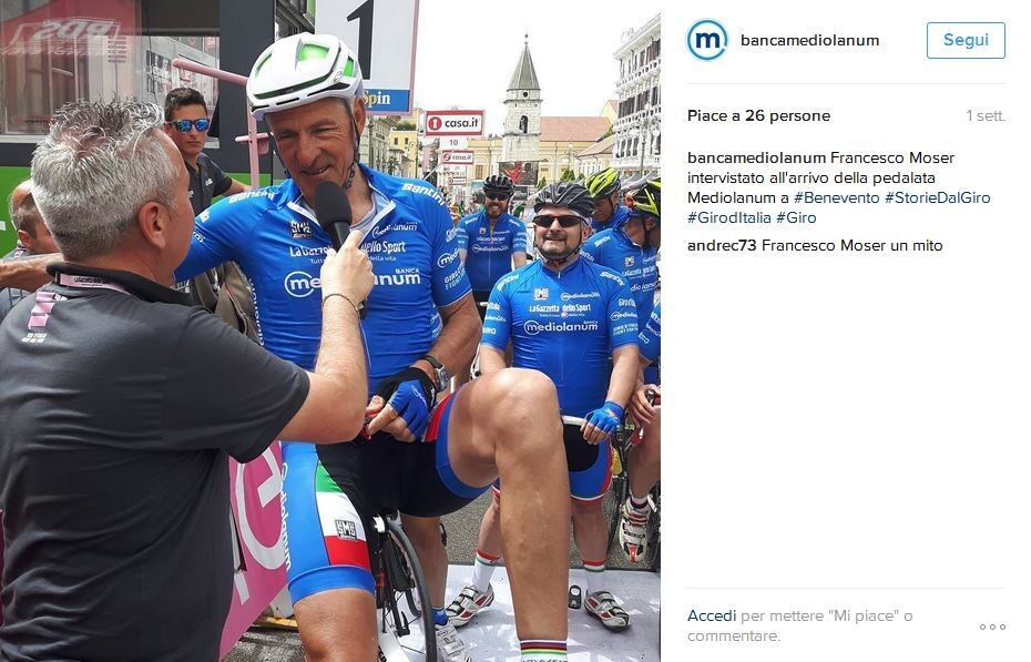 Moser Bis Paolo Bettini e Francesco Moser