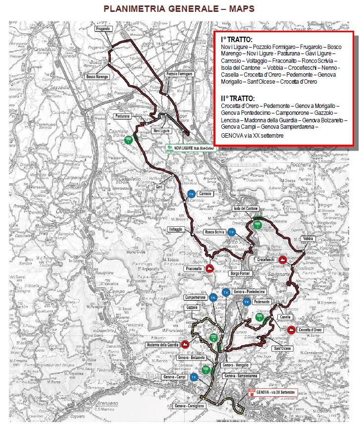 c b giro dell appennino planimetria